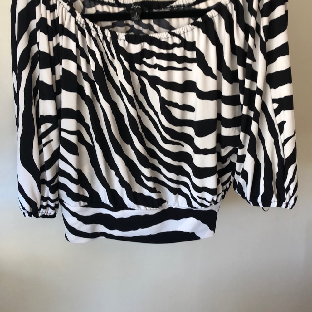 Express Zebra Blouse - Picture 3 of 5